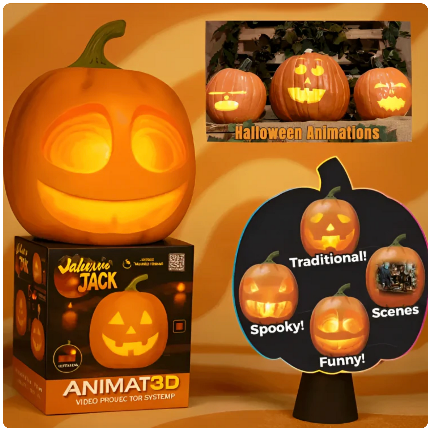 The Jabberin' Jack Animated Talking Pumpkin